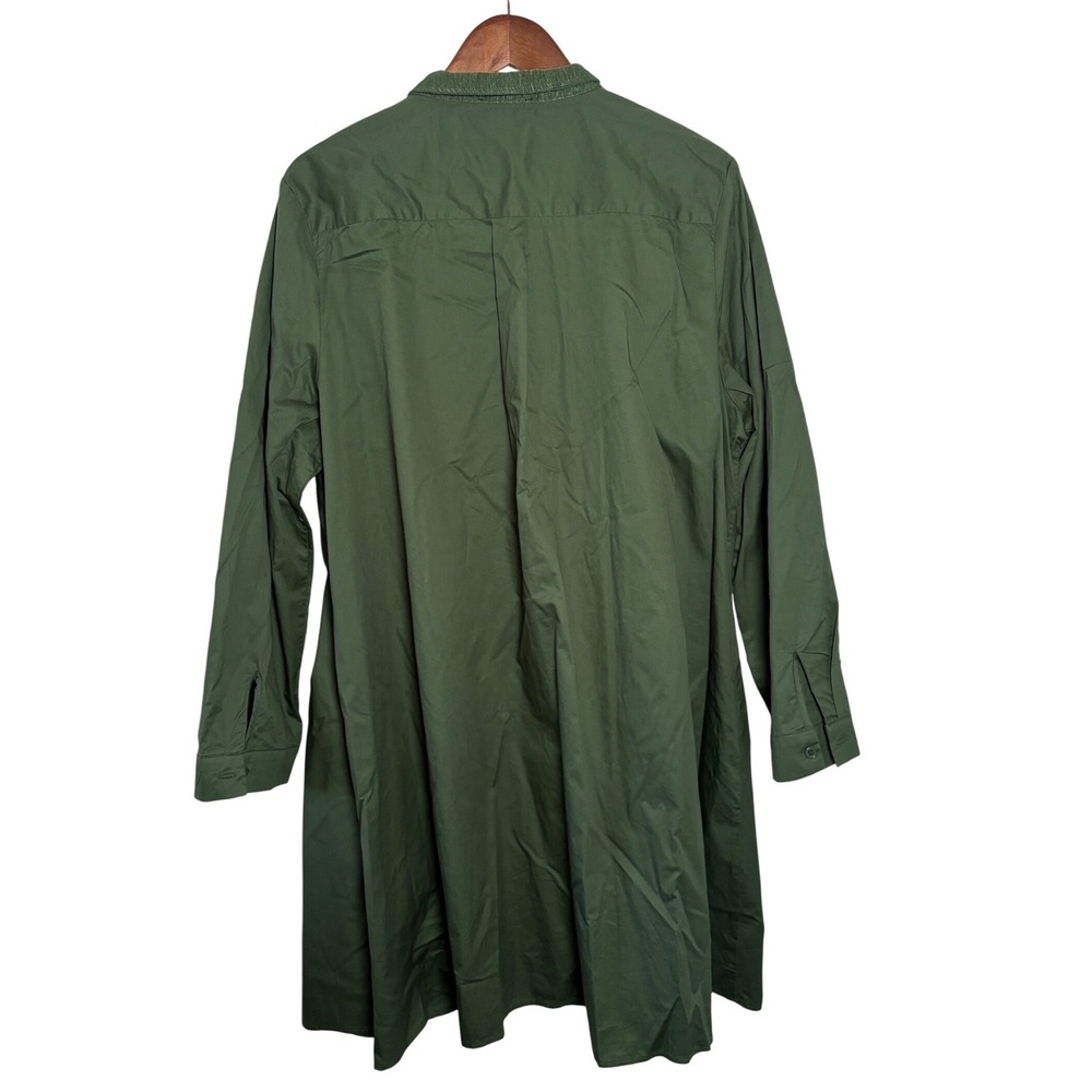 Tuckernuck Wren Shirt Dress Castleton Green Cotton Button Down Mini Dress XXXL - Picture 4 of 6